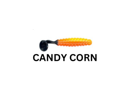 Glasswater Angling Charlie Brewer's Candy Corn 1.5 inch paddletail grub