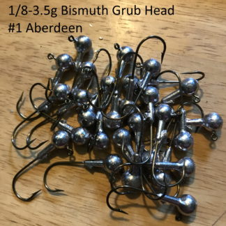 Bismuth 1/8-3.5g Grub Head #1 Aberdeen