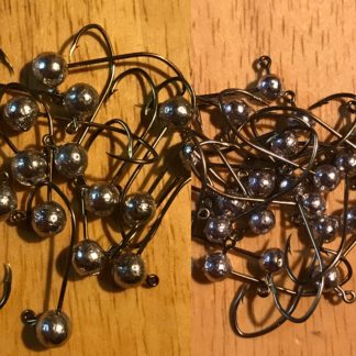 Round Ball No Collar Jig Heads with Sickle Hook