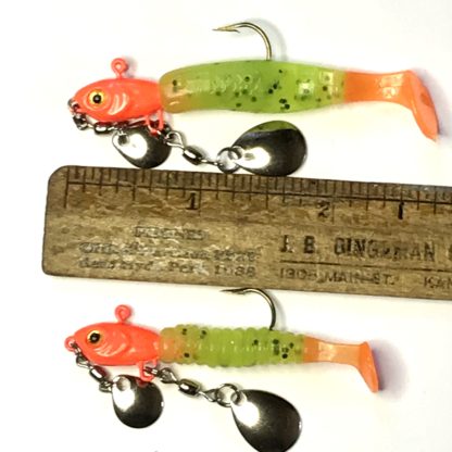 comparing lead free crappie dueller and crappie dueller Big Bite