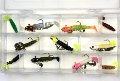 Lead Free Crappie Dueller General Mayhem Kit for Non Lead Crappie Fishing using Under Spin Jigs