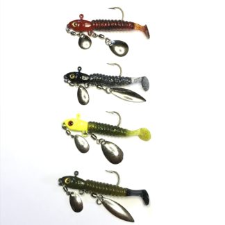 Lead Free Crappie Dueller Dark Side Kit for Non Lead Crappie Fishing using Under Spin Jigs