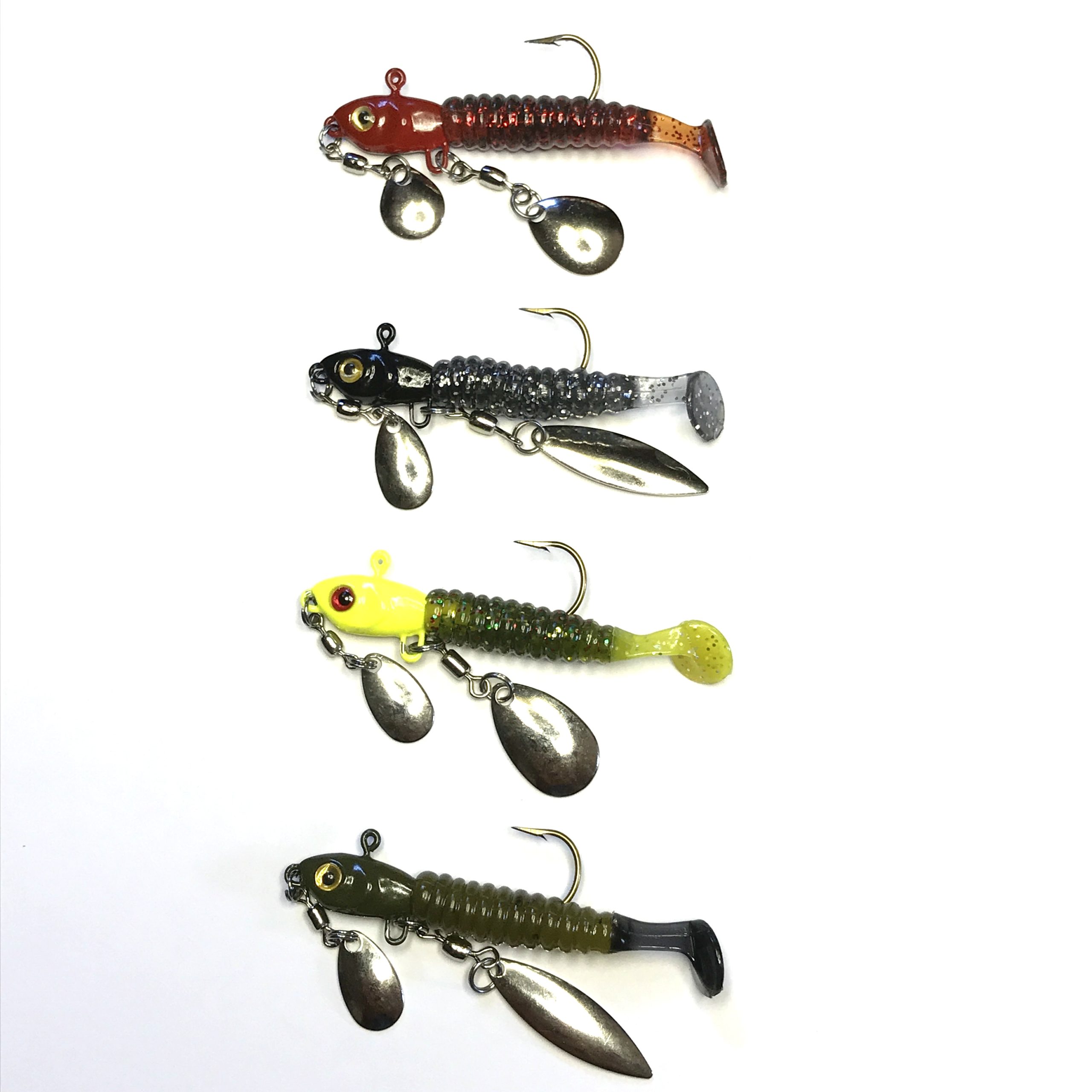 Crappie Dueller 4-Lure Kit: Dark Side – Glasswater Angling tm