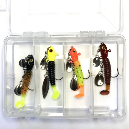 lead free crappie dueller pond stomper kit for non lead crappie fishing with under spin jigs