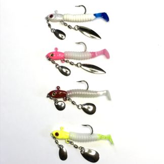 Lead Free Crappie Dueller Bright Side Kit for Non Lead Crappie Fishing using Under Spin Jigs
