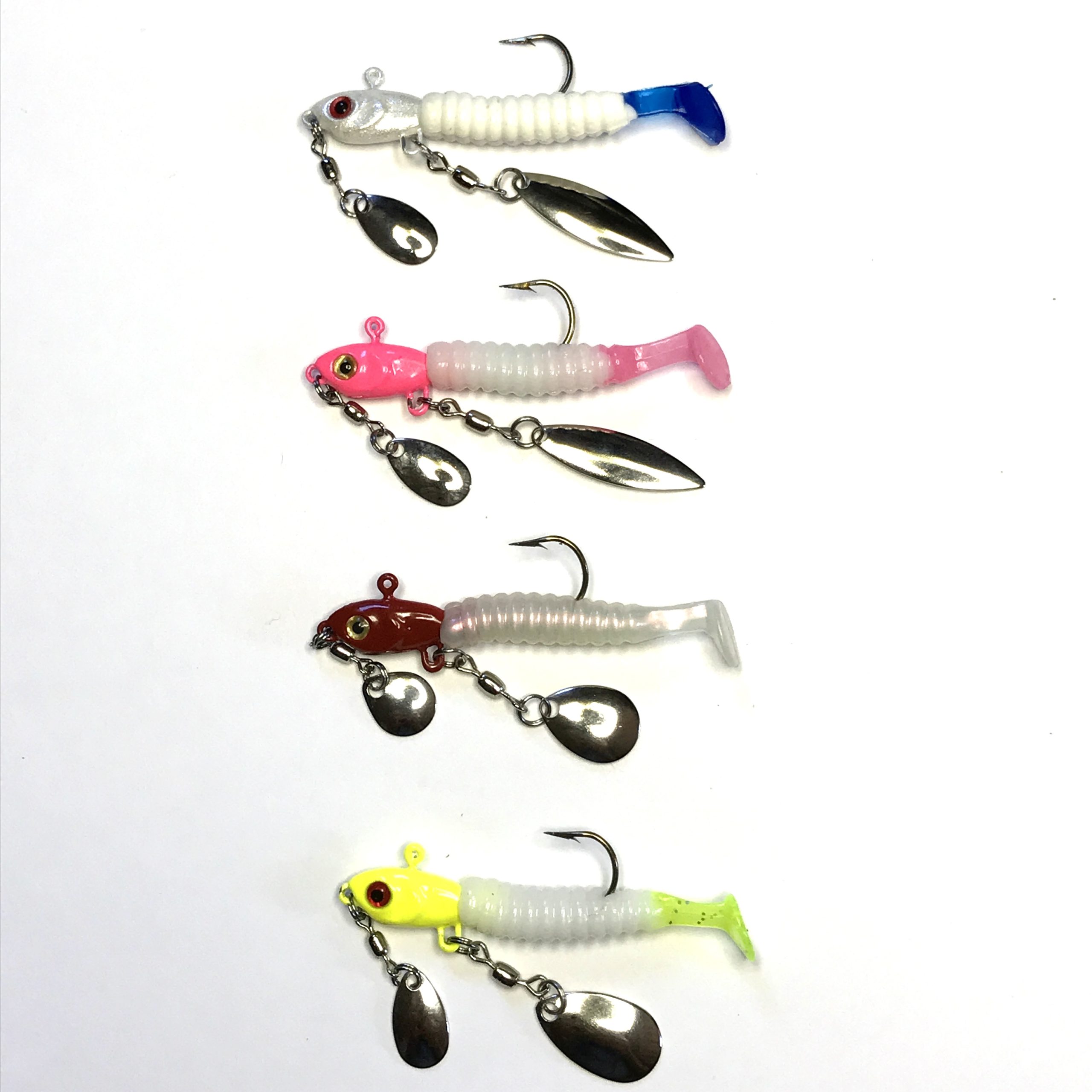 Crappie Dueller 4-Lure Kit: Bright Side – Glasswater Angling tm