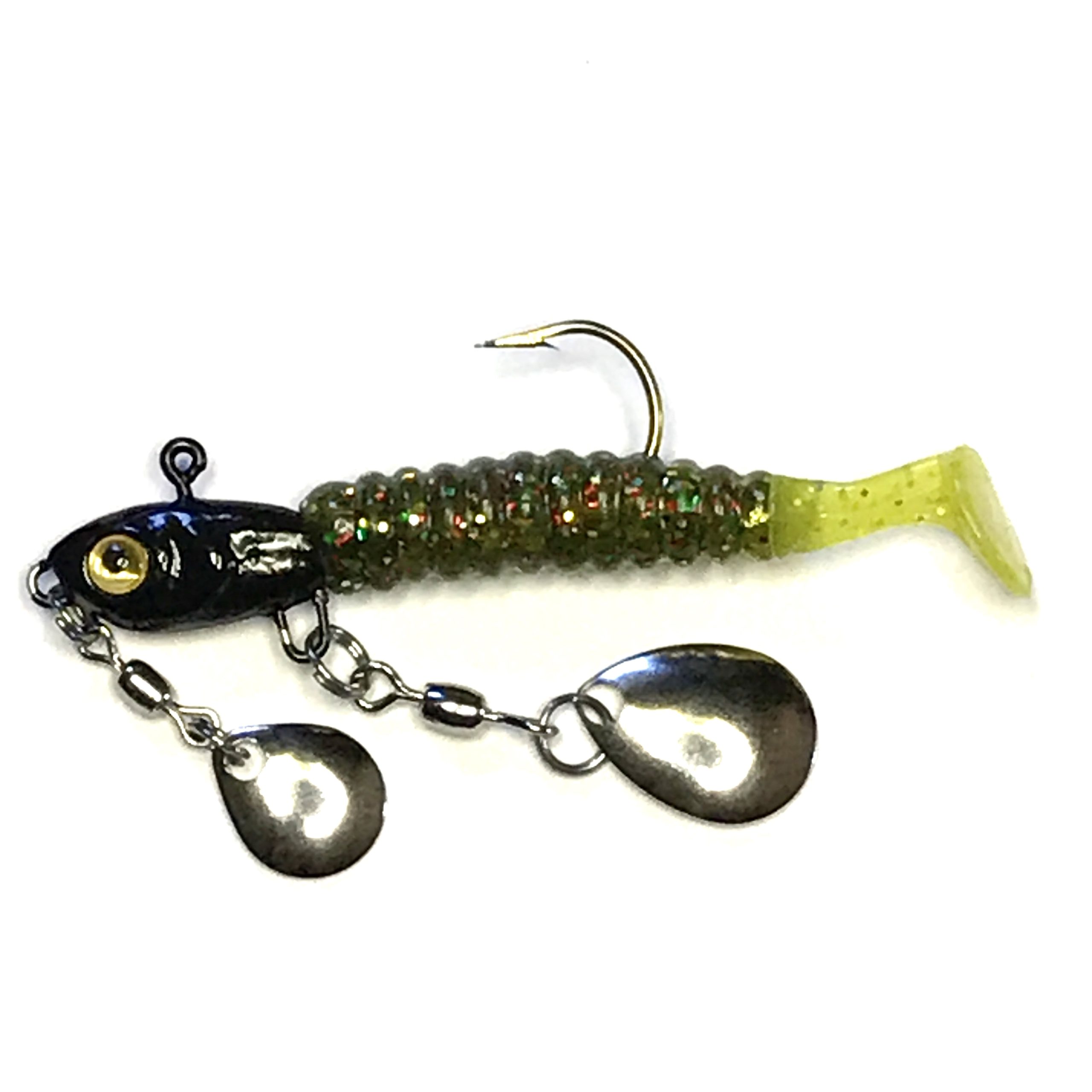 Fishing Jig Head Hooks with Spinner - Underspin Crappie Fishing