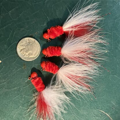 Glasswater Angling's lead free Jester Jigs Peppermint Candy Crystal in the 1/16th oz. size