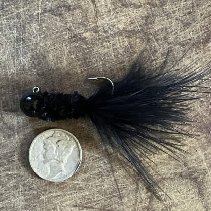 Glasswater Angling Lead Free Fishing 1/8th ounce black Jester Jig