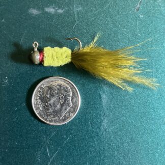 Glasswater Angling Lead Free Jester Jig "Green Olive Martini" 1/32 oz