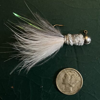 Glasswater Angling Jester Jig Gray Shad Flash lead free crappie jig 1/16th ounce